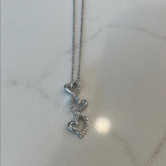 Silver Heart Pendant Necklace - Picture 2 of 2